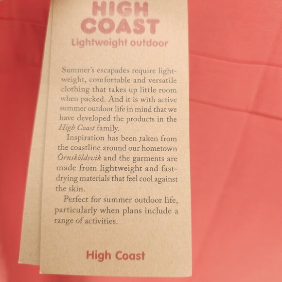 NWT FJALLRAVEN high Coast Dress Organic Cotton Blend Rowan Red Orange SMALL - Picture 6 of 11